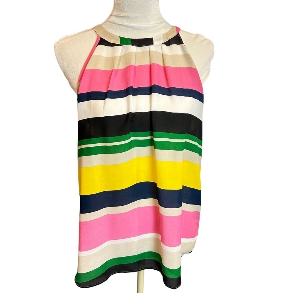 Violet+Claire Striped Lightweight Tank‎ Top L